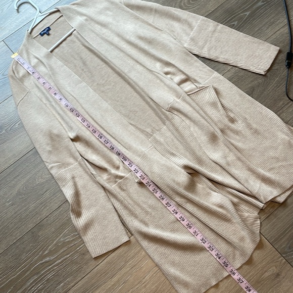 Splendid Tan Open Long Cardigan - Picture 10 of 11